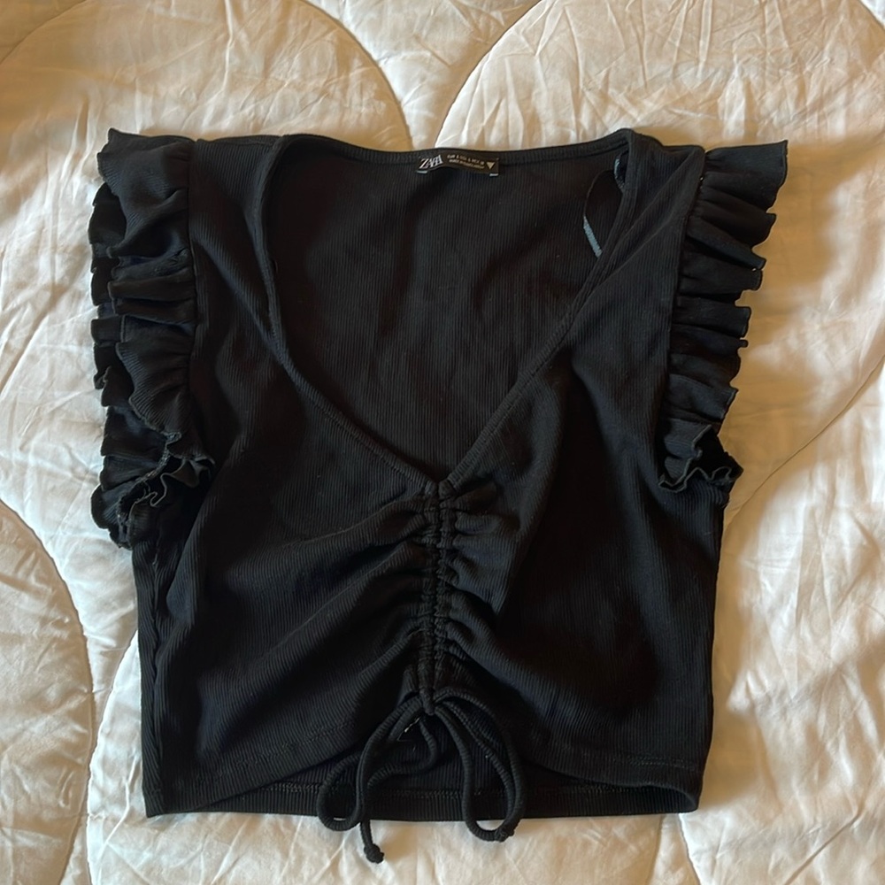 ZARA Black tank top, SZ Large